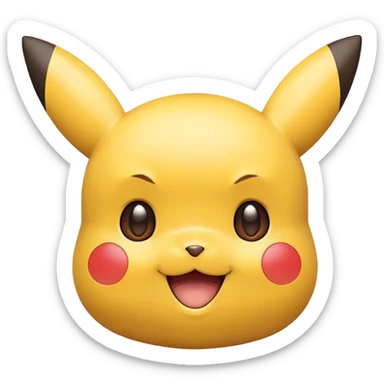 Pikachu Face sticker