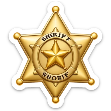 Sheriff major badge emoji  sticker