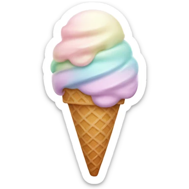 Pastel ice cream  sticker
