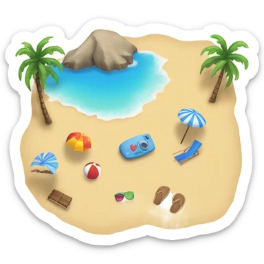 Beach sticker
