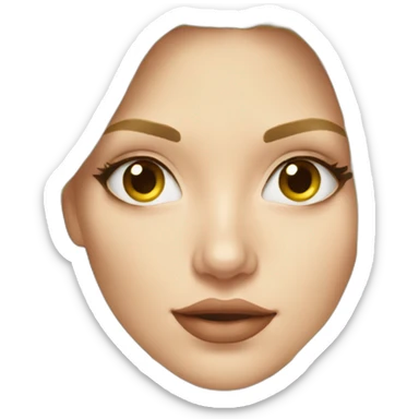 Blonde Russian model taking a selfie, long hair  sticker