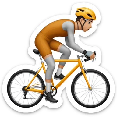 dude sucking on a bike pedal sticker