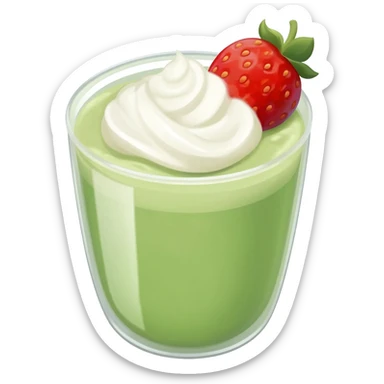 Strawberry Matcha sticker