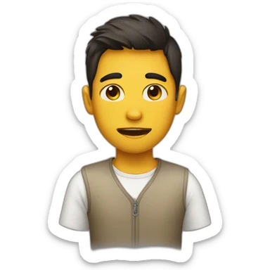 allergic boy sticker