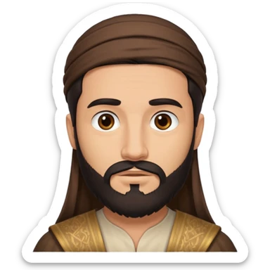 male bible character from the middle east sticker