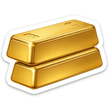 gold bars sticker