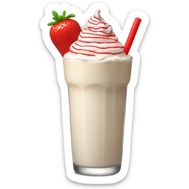 Milkshake tall with a red logo sticker