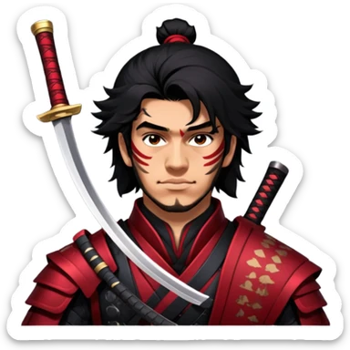Fierce Samurai sticker