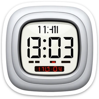 A Digital clock displaying the numbers 11:11 sticker