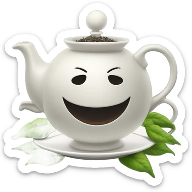 Clock that tea sticker