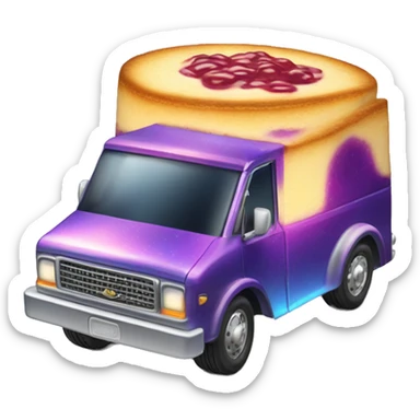 Fiery hot Blueberry Cheesecake holographic hot wheel food taco hot salsa truck sticker
