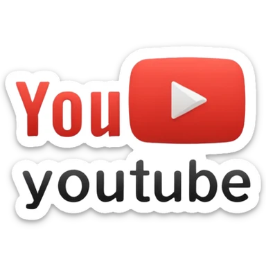youtube interface in browser sticker