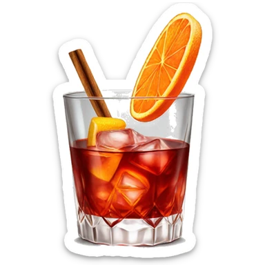 Negroni cocktail luxurious sticker