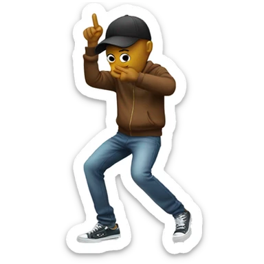 dabbing person emoji sticker