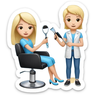 online booking for hairdresser sticker