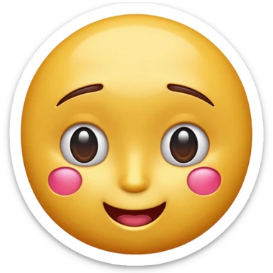 3D render of the 😳 emoji, WhatsApp style, glossy and vibrant, realistic lighting, soft gradient background, high-quality and expressive.

 sticker