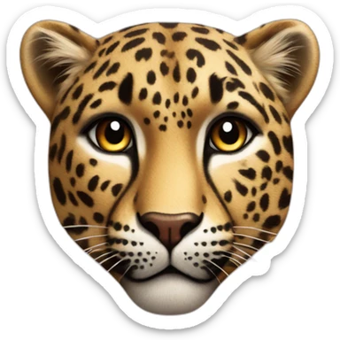 pin-up leopard sticker