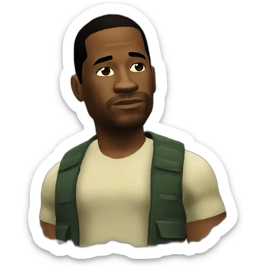 Carl Johnson from GTA San Andreas sticker
