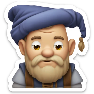 Sleepy one of the seven dwarfs  sticker