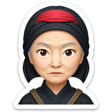 grandmother ninja sticker
