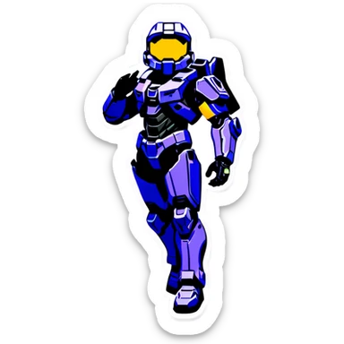 Halo and Halo  sticker