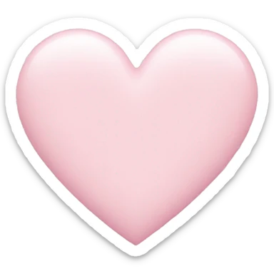 pastel pink heart sticker