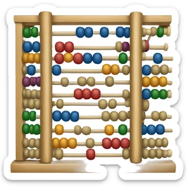 old abacus sticker