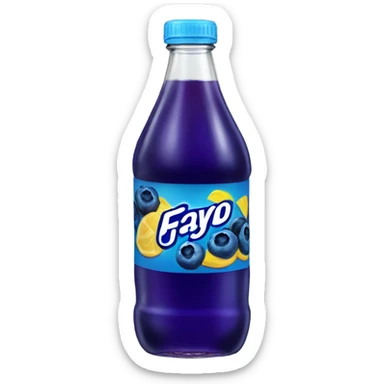 a bottle of blueberry faygo  sticker