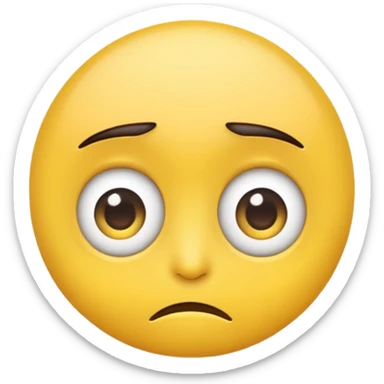 side eye emoji with the rolling eyes sticker