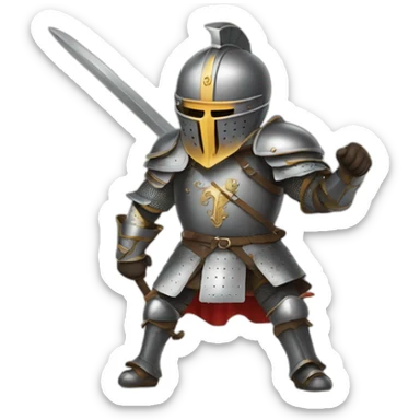 Epic French Knight sticker
