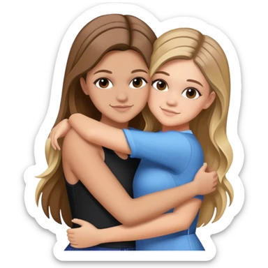 Kelsea Ballerini hugging a girl with brown hair  sticker