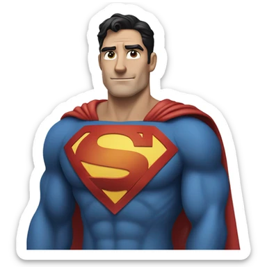 Superman with a 'U' on his chest instead of the usual 'S'. sticker