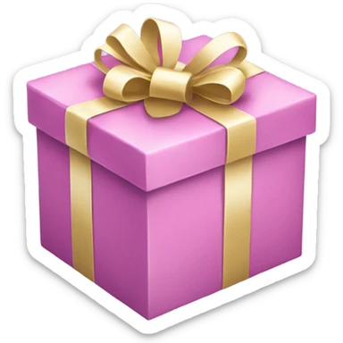 A girly gift box sticker