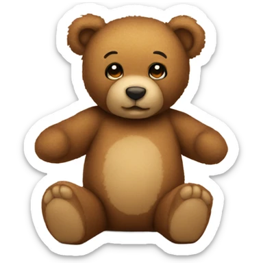 Teddy bear sticker