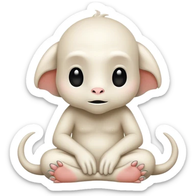 Waiting creature meme sticker