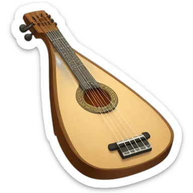 Erlandskian The Balalaika Daminko Balalaika Family instrument sticker