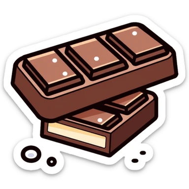 Dark chocolate with sea salt sticker