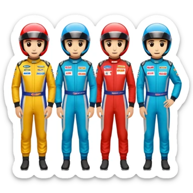 car racing drivers
 sticker