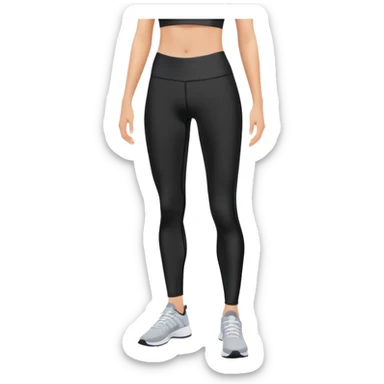 Compression tights for sports sticker
