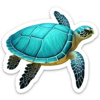 Sea turtle sticker