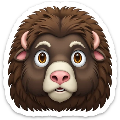 musk ox sticker