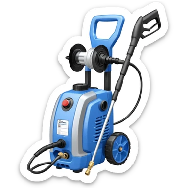 A gas pressure washer sticker