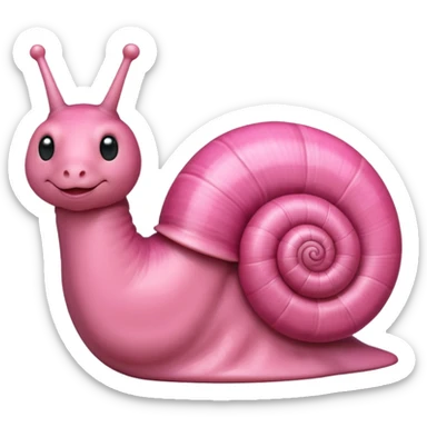 snail + heart sticker
