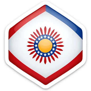 Cherokee flag 
 sticker