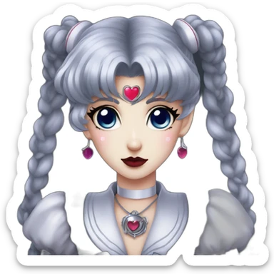 gothic sailor moon sticker