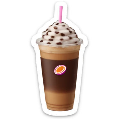 Dunkin Donuts iced coffee sticker