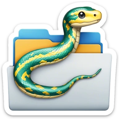 python folder sticker
