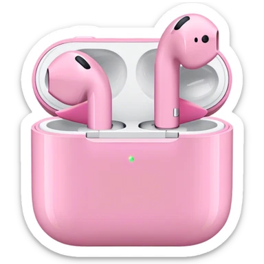 Pink AirPods sticker