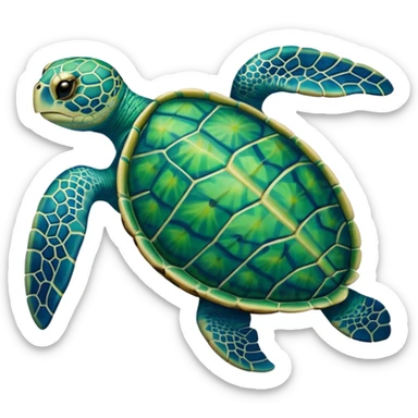 Sea turtle sticker
