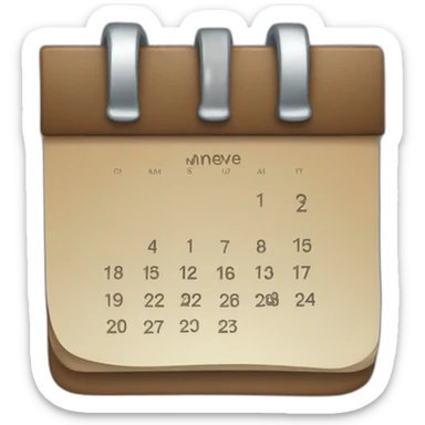 calendar sticker